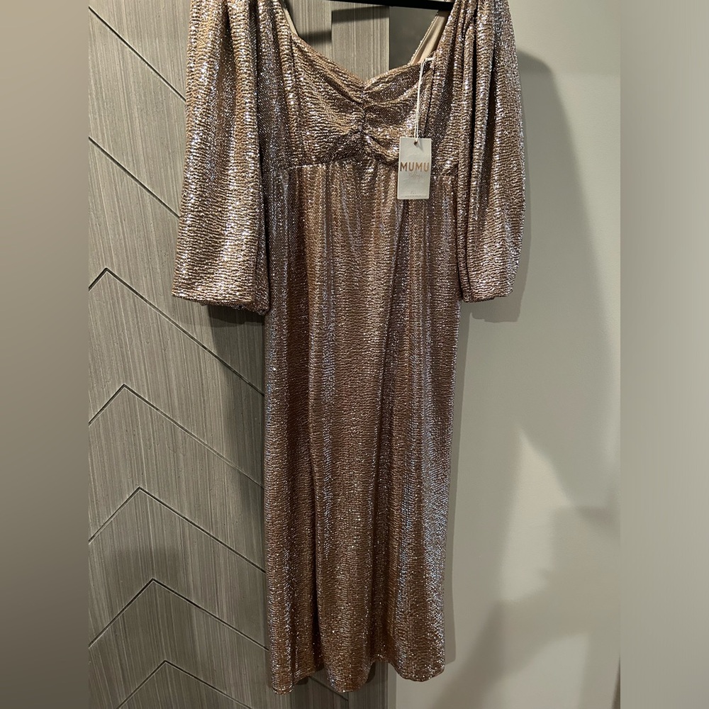 Sydney midi dress from show me your mumu XL. Never worn with tags